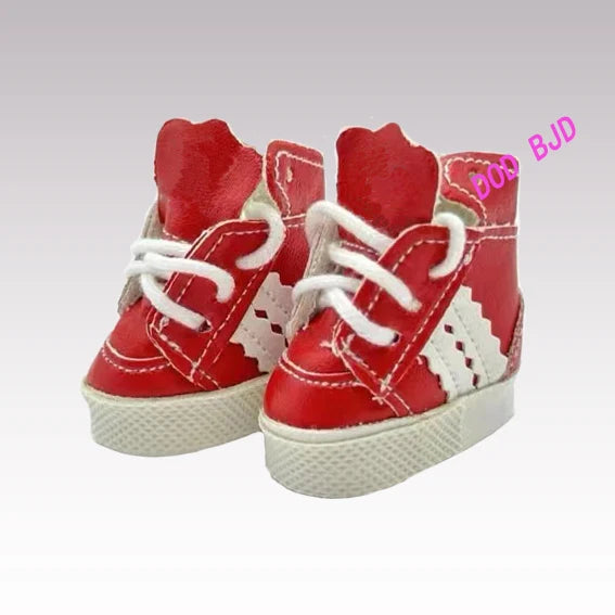 Labubu Doll Sneakers (4x1.8cm) - Shoes for 17cm Macaron Plush, 15cm EXO Cotton, & 1/6 BJD Dolls Accessories