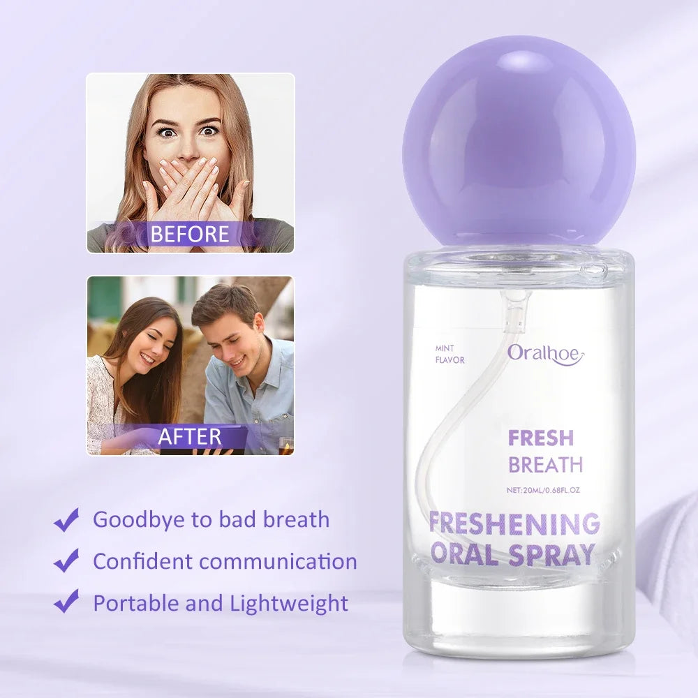 Mint Oral Breath Spray - Travel-Size Mouth Freshener for Long-Lasting Freshness and Daily Oral Care