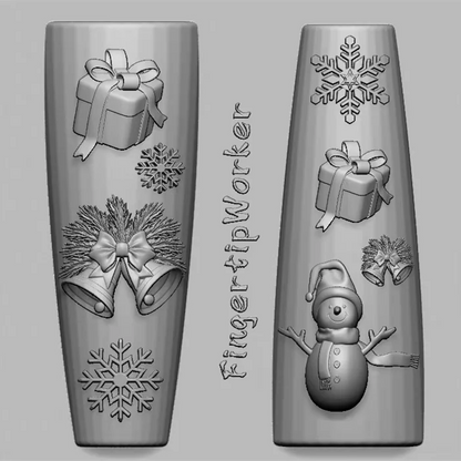 Snake Lolita Bow, Mushroom, Rose, Lotus, Bear 3D Acrylic Nail Mold - DIY Silicone Nail Decorations & Nail Art Products