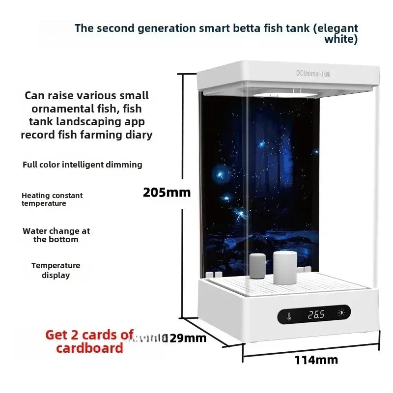 Smart Betta Fish Tank – Mini Desktop Self-Circulating Ecological Aquarium for Small Spaces