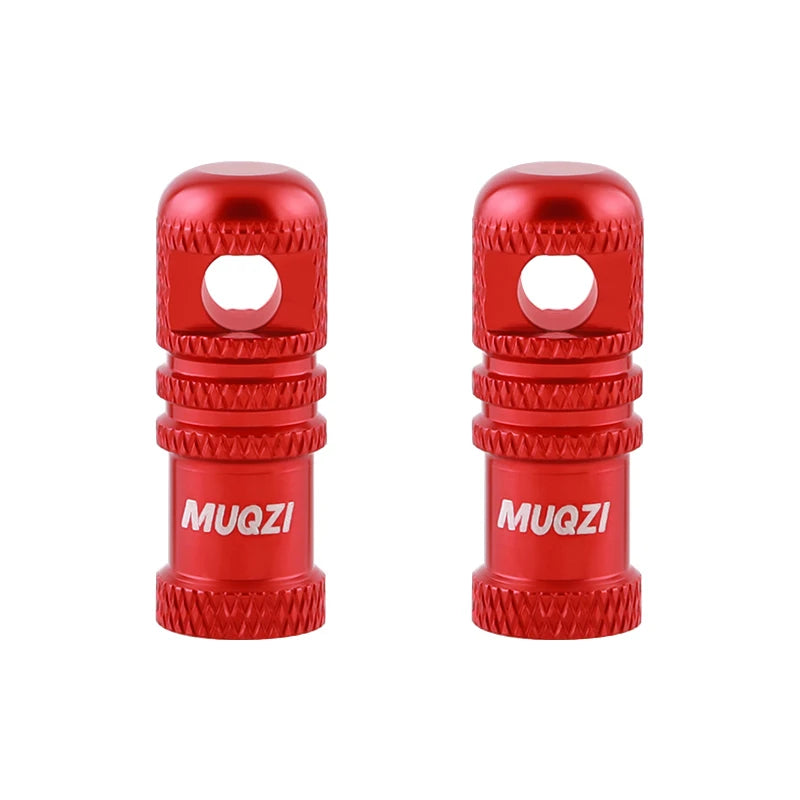 MUQZI 2/4PCS Presta Valve Caps with Core Remover — MTB Tubeless Tire Valve Stem Accessories