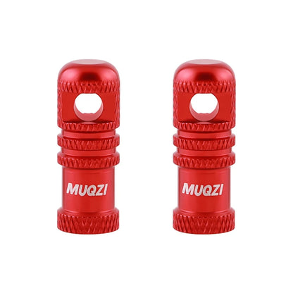 MUQZI 2/4PCS Presta Valve Caps with Core Remover — MTB Tubeless Tire Valve Stem Accessories