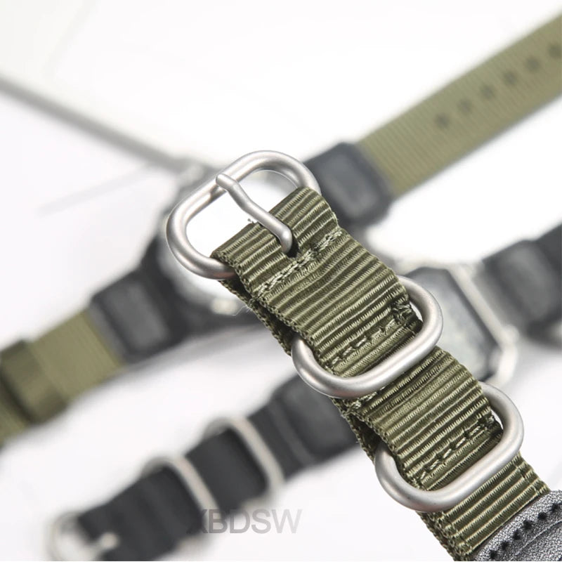 18mm Nylon Watch Band for Casio AE1200 AE1300 AE1000 AE1500 - Replacement Strap for A158W A159 MRW-200H SGW-300H PRG270 Watches