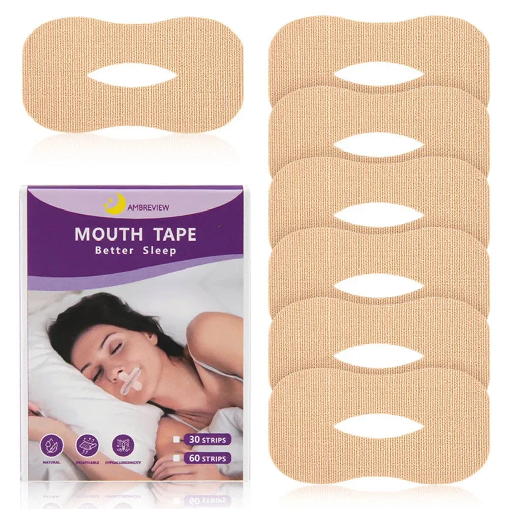 10/30Pcs Anti-Snoring Stickers – Breathing Improvement Patch for Children & Adults, Mouth Correction Orthosis Tape for Better Sleep