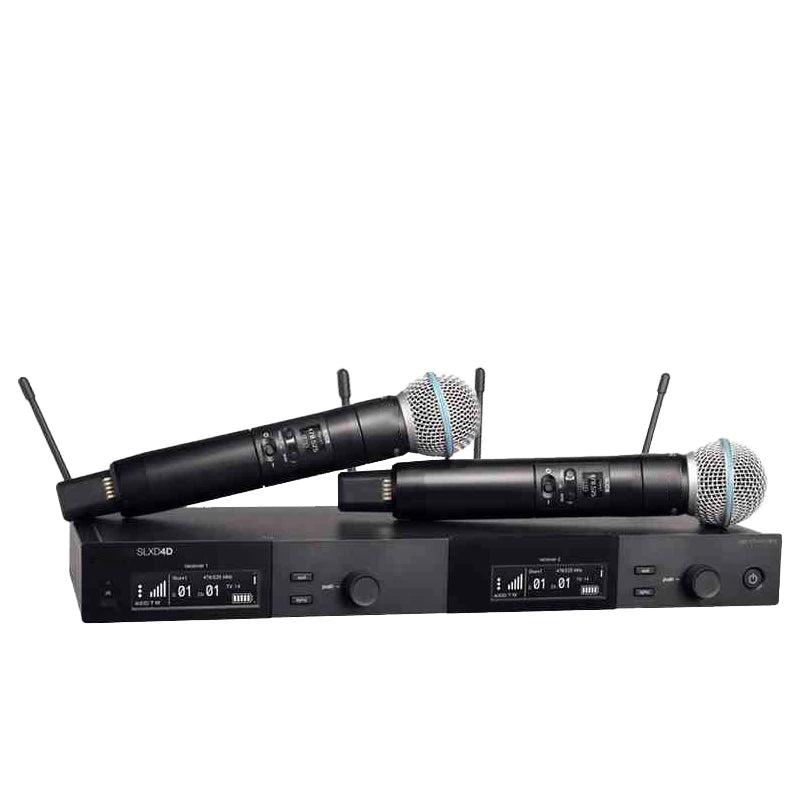SLXD Wireless Microphone System – 500/600/800MHz 4-Pin Headset with KSM8/Beta58, Professional Audio for Stage & Karaoke