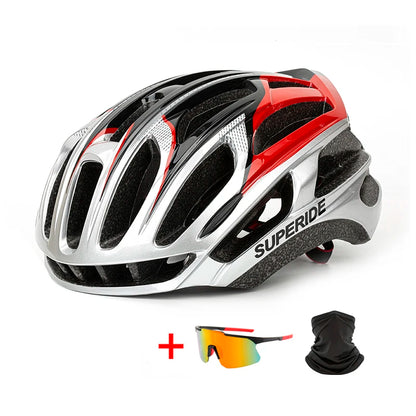 SUPERIDE Aero Cycling Helmet – Lightweight Anti-Impact MTB & Road Bike Helmet for Men & Women, Trail DH Racing