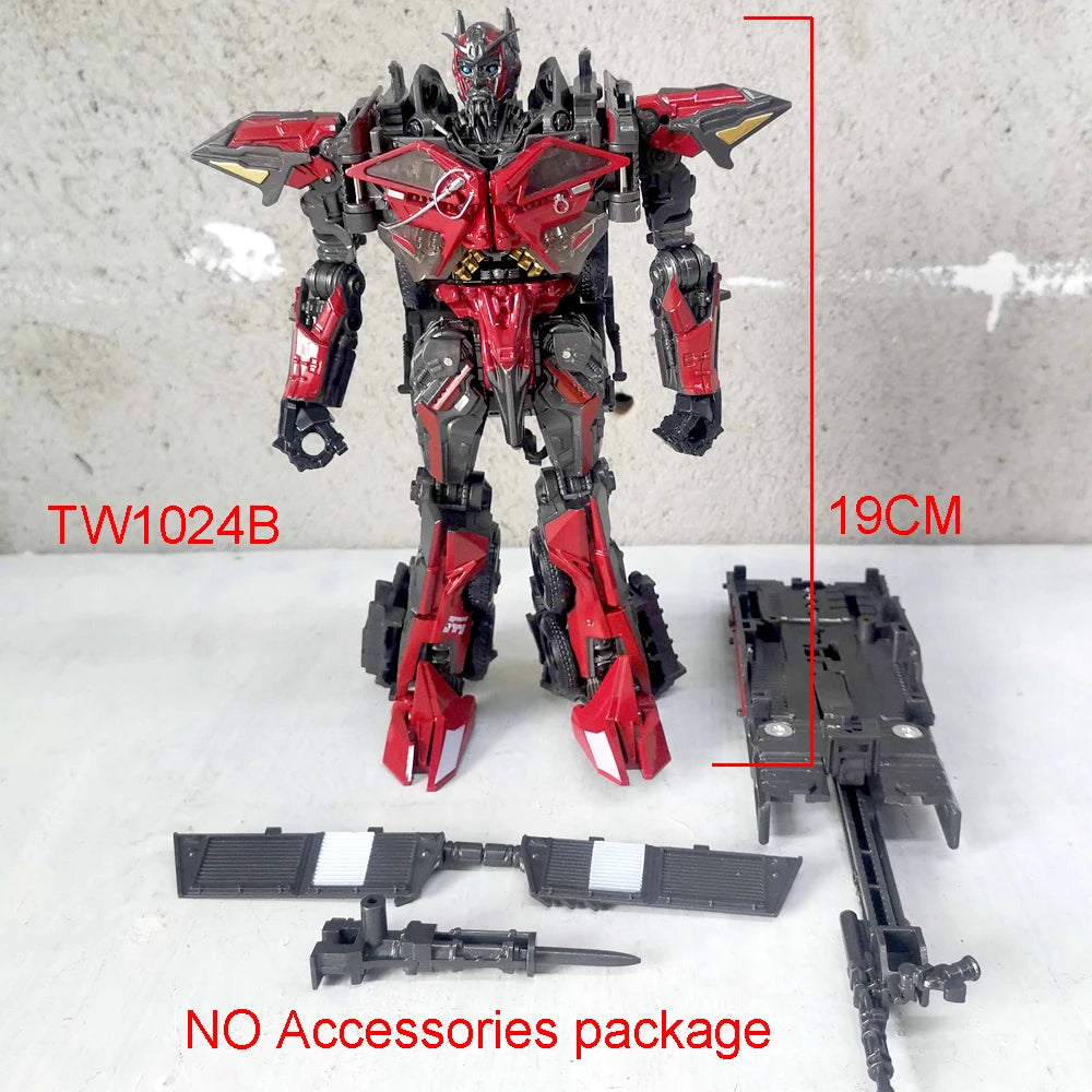 BAIWEI TW1024 Sentinel Prime Transformation Toy – Fire Engine Robot Action Figure Autobot Model TW1025