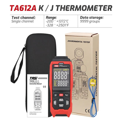 4-Channel Thermocouple Thermometer - High-Precision USB Data Logger with 5000 Records for HVAC & Appliance Repair