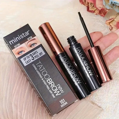 Tattoo Peel Off Eyebrow Gel Tint – Semi-Permanent, Waterproof, Transfer-Proof for Fuller, Defined Brows