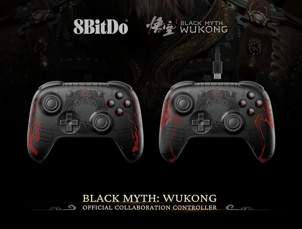 8BitDo Myth Wukong Ultimate 2C Gamepad - Wireless & Wired Gaming Controller for PC, Windows 10/11, Steam, Raspberry Pi & Android