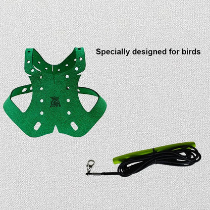 Parrot Bird Harness & Leash - Anti-Bite Flying Training Rope for Outdoor Use