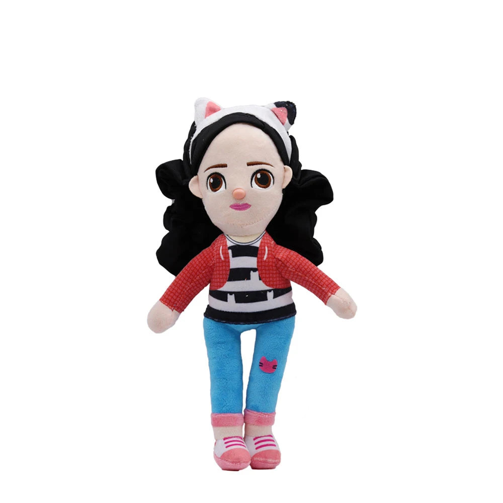 Gabby Dollhouse Plush Toys — Cute Cat & Mermaid Stuffed Dolls for Kids, Cartoon Animal Plushies