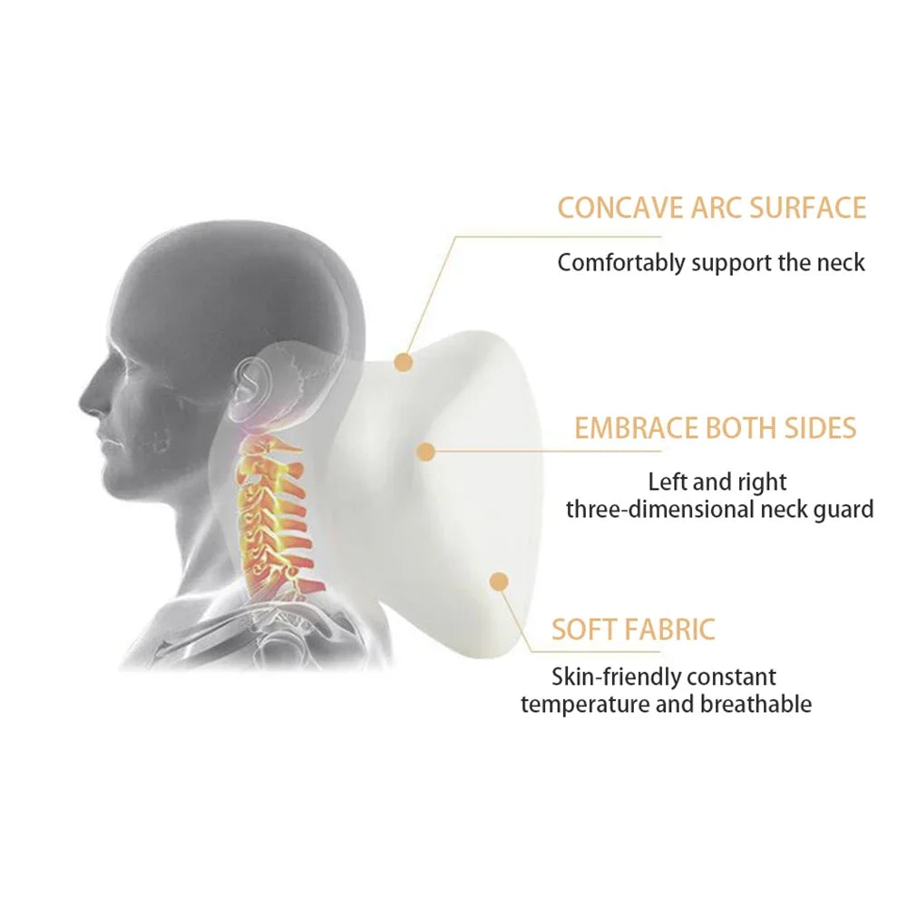Breathable Memory Foam Car Neck & Lumbar Support Pillow – Slow Rebound Headrest Cushion for Comfortable Driving