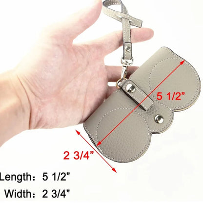 Portable Eyeglass Case | NEW PU Sunglasses Bag | Cute Protection Cover | Simple Eyeglass Clip