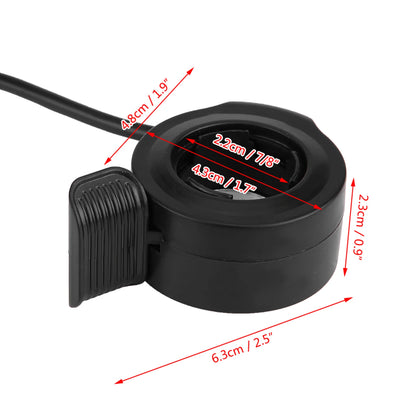 22mm (7/8") Universal Thumb Throttle – Speed Control Assembly for E-Bikes & Electric Scooters
