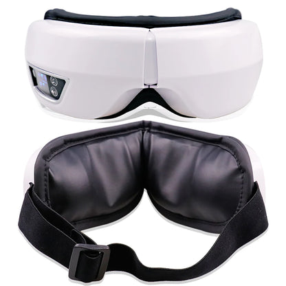 6D Smart Vibration Eye Massager – Hot Airbag Compress, Bluetooth Music Sleep Mask for Eye Relaxation & Fatigue Care