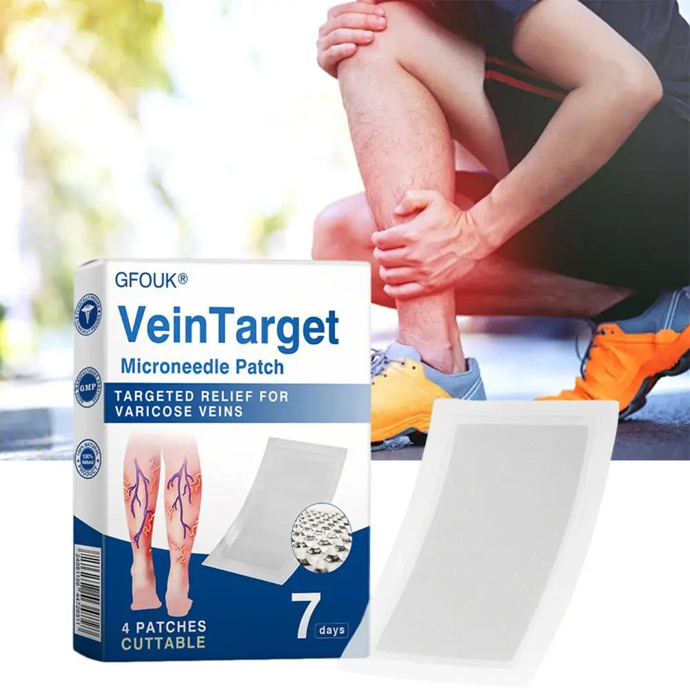 4-Piece Hydrocolloid Microneedle Patch Set – Natural Herbal Body & Leg Care Patches