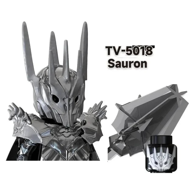 TV6403/TV6404/TV6405 Blocks Toy Set — Orcs, Dwarfs, Elves & Rohan Knight Action Figures Building Bricks for Kids Gift