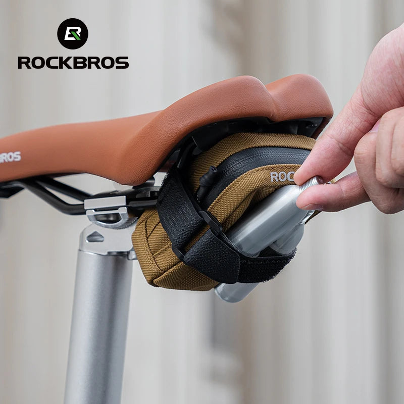 ROCKBROS Mini Bicycle Saddle Bag – Lightweight 0.35L Portable Multi-Function Cycling Handbag & Bike Accessory