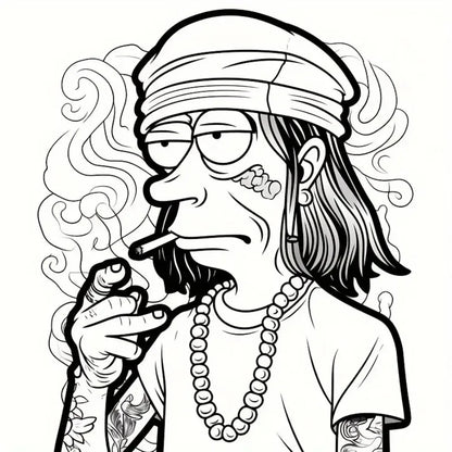 Art Coloring Book - Upgraded Thick Paper, 22 Pages, Stoner Coloring Gift for Holidays, Birthdays & Parties