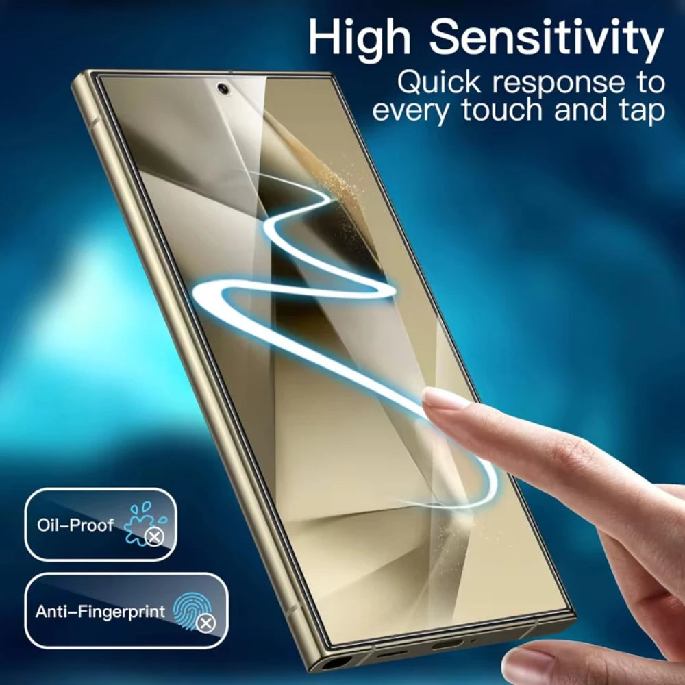 NNBILI 4PCS Full Cover Tempered Glass - Samsung Galaxy S24/S25 Ultra, Plus, S23, S22 & S21 Screen Protectors