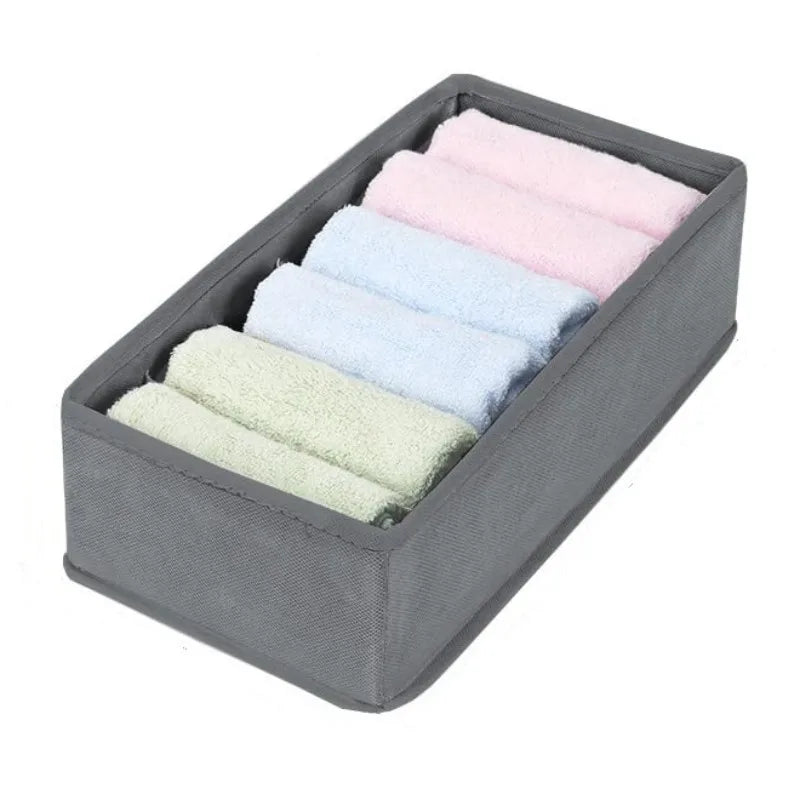 Underwear & Sock Storage Organizer Box – Bra, Socks & Clothing Drawer Divider for Wardrobe & Cabinet Organization System