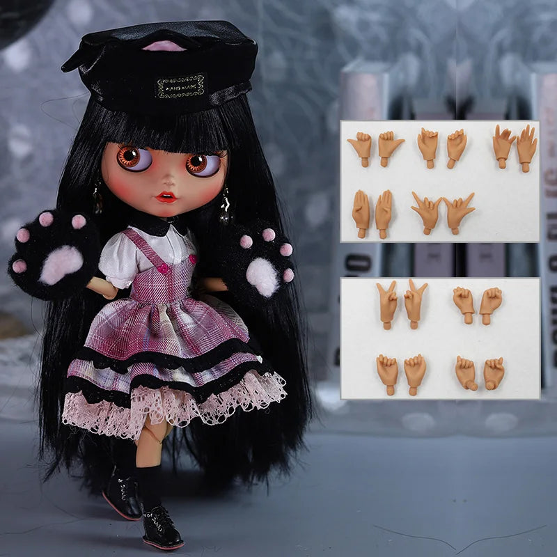 ICY DBS Blythe 1/6 BJD Doll – 30cm Tan Skin Matte Face Jointed Body, Anime Girl Toy Gift
