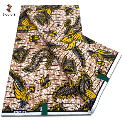 2026 African Ankara Wax Print Fabric - 100% Cotton Soft Dutch Hollandais Pagne for Dresses