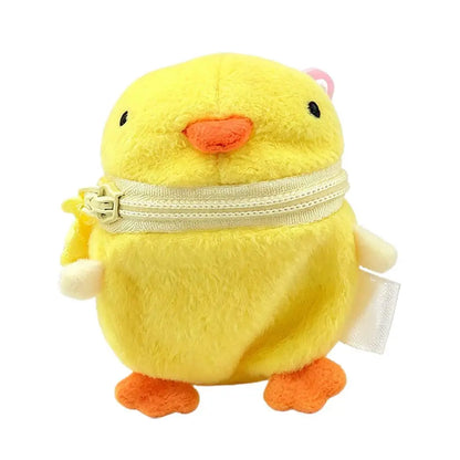 Kawaii Mini Coin Purse - Cute Rabbit & Bear Earphone Storage Keychain Bag Charm