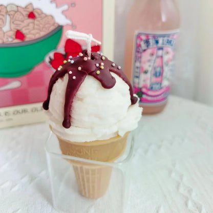 3D Ice-Cream & Fruit Silicone Mold — Handmade Candle, Soap, Resin, Clay & Cake Decorating Tool