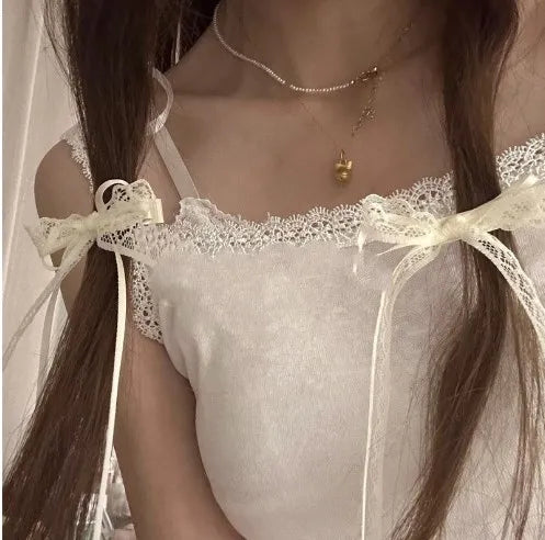 Korean Lace Cream White Bow Ribbon Hair Clip – Bullet Style Side Shredded Hairpin, Headpiece for Women, New Headwear
