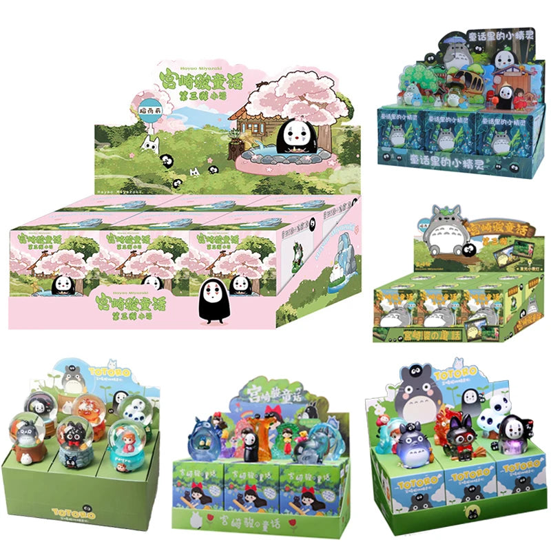 Multiple Styles Hayao Miyazaki Anime Blind Box Figurines – Fairy Tale Elves Scene, Student Gift & Wholesale Collectibles