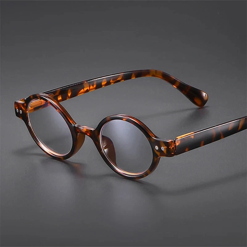 May Flower 2024 Slim Round Reading Glasses – Blue Light Blocking Eyewear for Men & Women +1.5