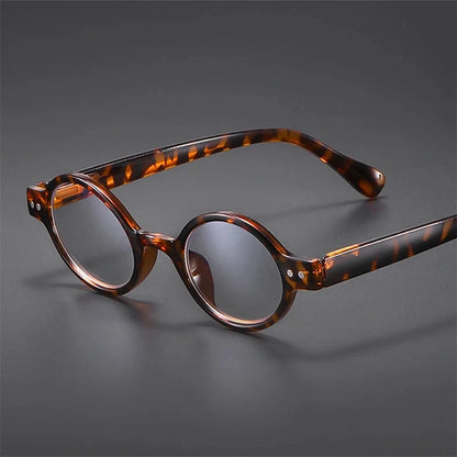 May Flower 2024 Slim Round Reading Glasses – Blue Light Blocking Eyewear for Men & Women +1.5