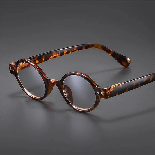 May Flower 2024 Slim Round Reading Glasses – Blue Light Blocking Eyewear for Men & Women +1.5