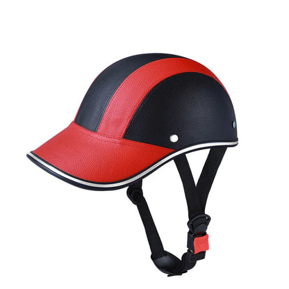 New Baseball Helmet Motorcycle Half Cap - Classic Bike & Scooter Helmet for Men & Women, Anti-UV Safety Hard Hat for Mountain Cycling
