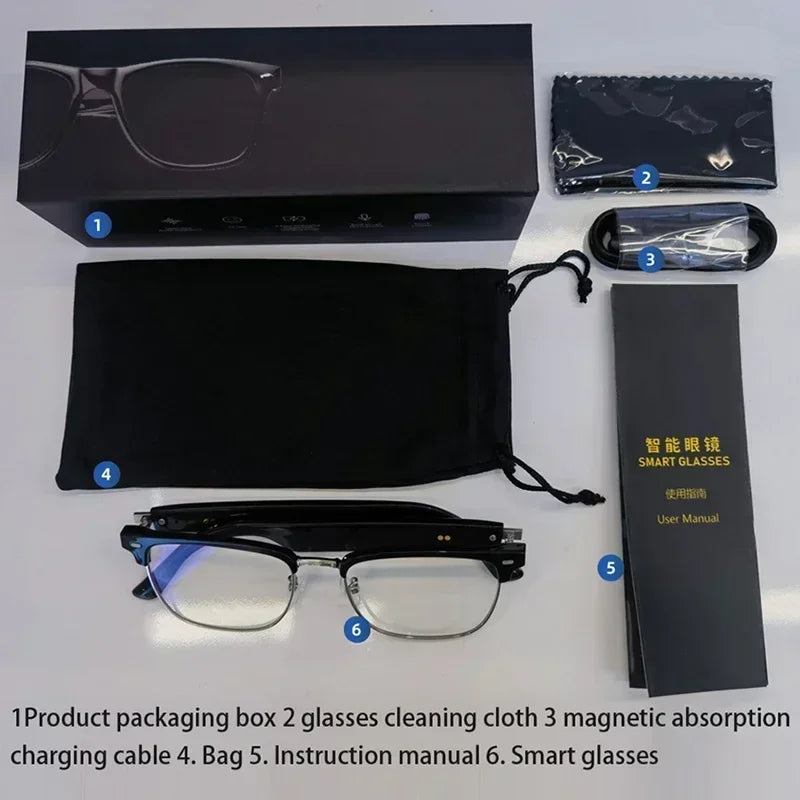 Hiwego Smart Music Sunglasses with Bluetooth Earphones – Wireless HIFI Headset for Driving & Hands-Free Calls