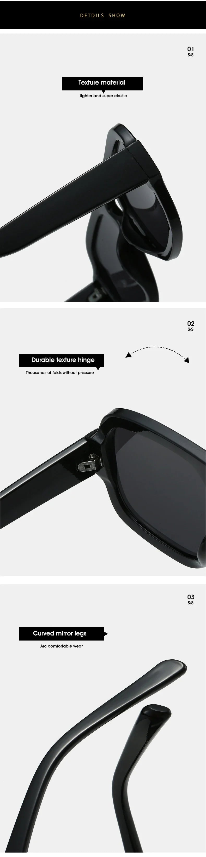 JNPCXI Retro Square Sunglasses – Fashion Gradient UV400 Shades for Men & Women, Punk Style