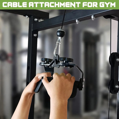 Adjustable Lat Pulldown Bar - Gym Cable Machine Handle for Biceps, Triceps & Back Workouts
