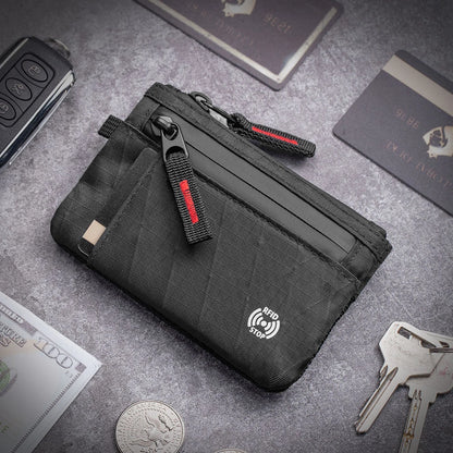 EDC RFID Anti-Theft Wallet - Ultra-Thin Unisex Zipper Coin Purse & Multi-Compartment Card Holder