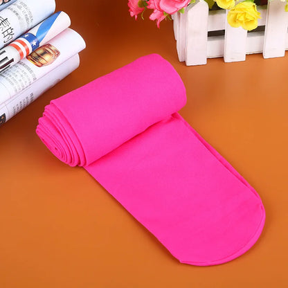 Candy Color 120D Velvet Tights - Seamless Warm Stretch Pantyhose for Women, Long Stockings