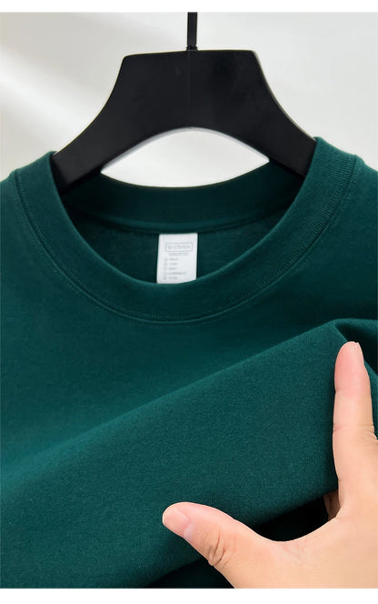 100% Pure Cotton Men’s Summer T-Shirt – High-End Short Sleeve Round Neck Breathable Fashion Top