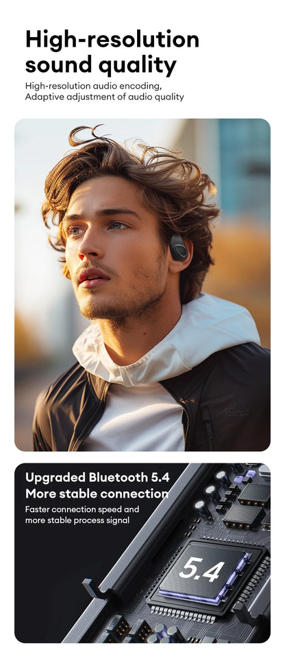 Lenovo X15 PRO Ⅱ OWS Bluetooth 5.4 Earphones – Sport Earbuds with Ear Hook, HD HiFi Surround Sound Headphones