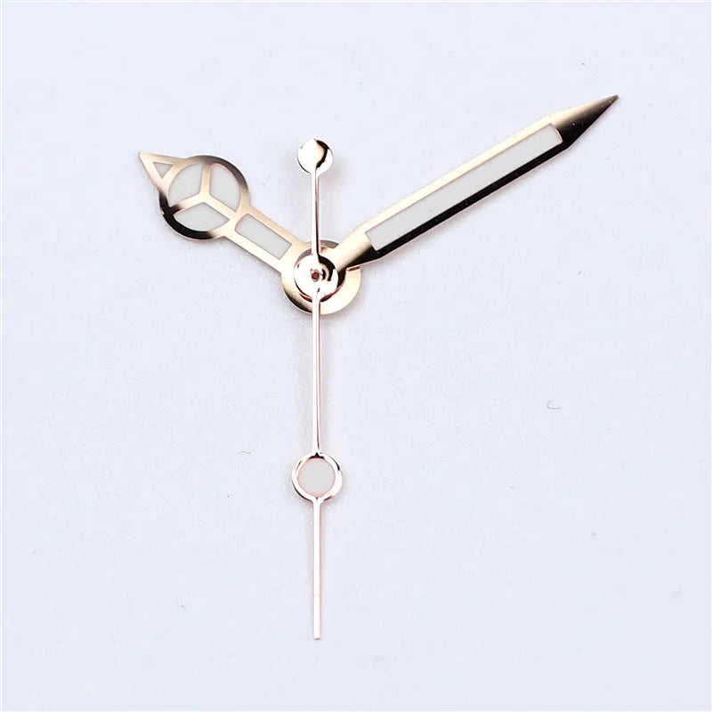 High-Quality Watch Hands – Polished Silver 12.5×12×8mm, C3 & BGW9 Green/Blue Luminous for NH35, NH36, NH34 Movements