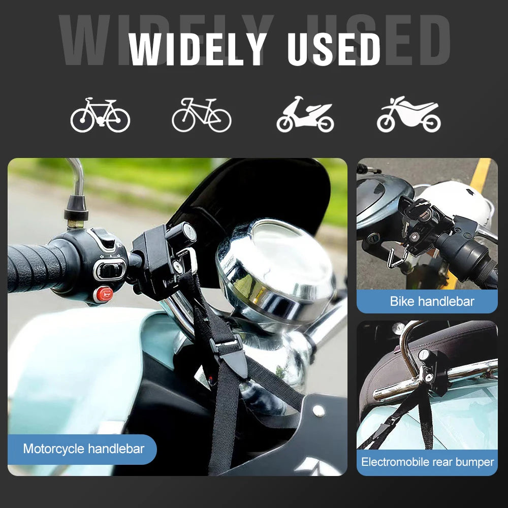Secure Your Ride: Motorcycle Helmet Anti-Theft Lock with 2 Keys & Installation Tool - Bike Security Accessories