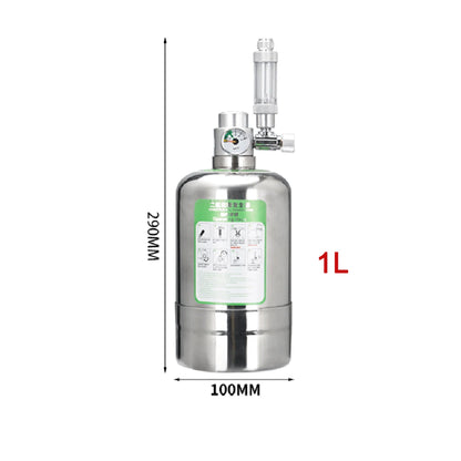 Aquarium CO2 Generator System Kit – Stainless Steel CO2 Cylinder & Carbon Dioxide Reactor for Plants & Fish