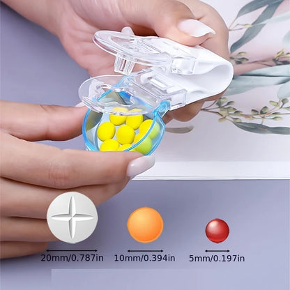 Portable Pill Taker & Remover with Medicine Box – Tablets & Pills Assistance Tool, New Design Pill Dispenser for Household Use