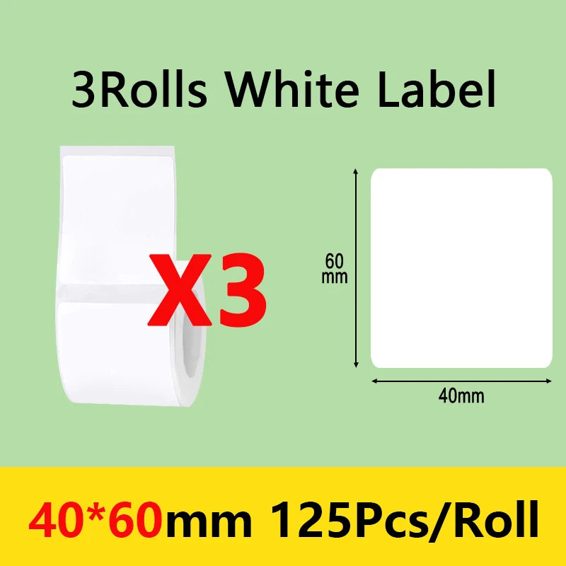Niimbot B21/B1/B203 Mini Bluetooth Thermal Printer – Waterproof Oil-Resistant Label Maker with Adhesive Sticker Paper for Office Use