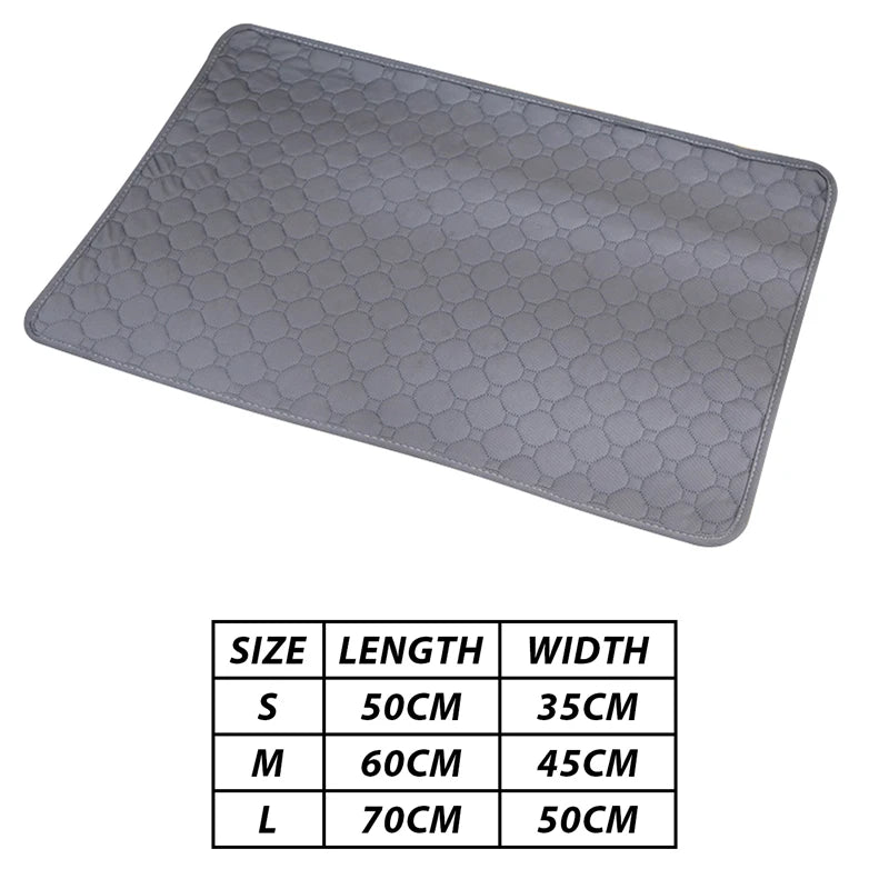 Washable Dog Pet Diaper Mat: Waterproof Training Pad for Urine Absorption - Reusable, Environmentally Friendly Protection for Dog Car Seats