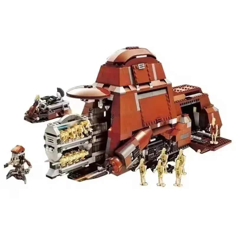 MOC Cosmic Warship & Armored Vehicle Building Blocks — Boys Holiday Gift Model Toy